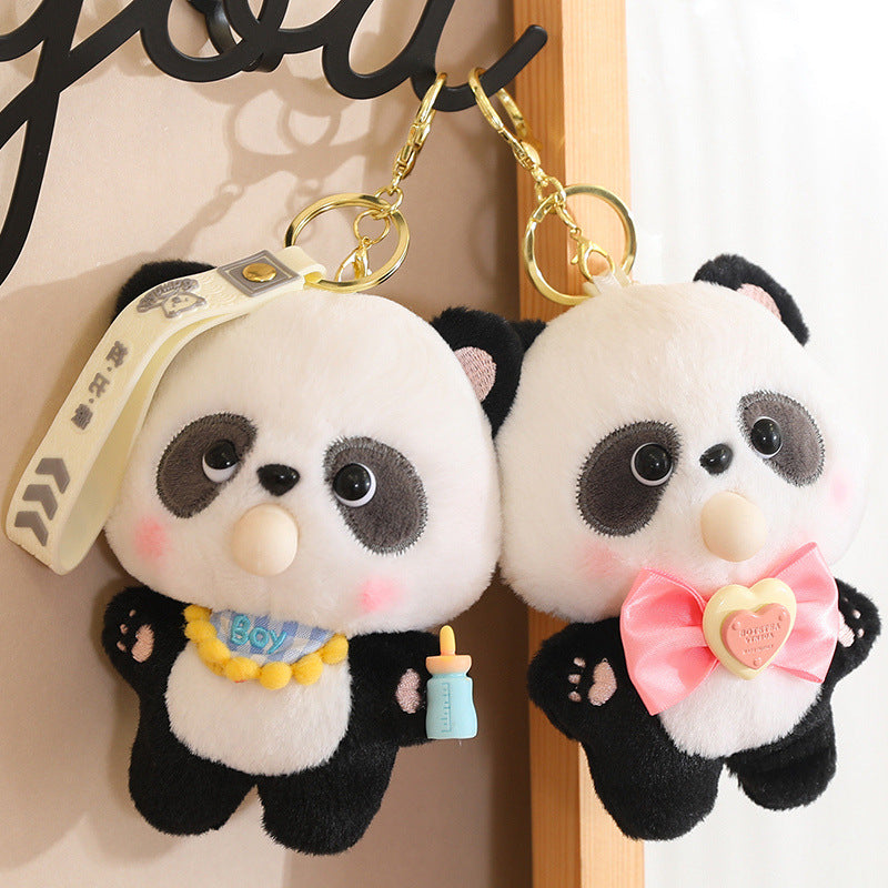 パンダぬいぐるみキーホルダー 14cm｜バッグ用マスコット | PANDA GARDEN